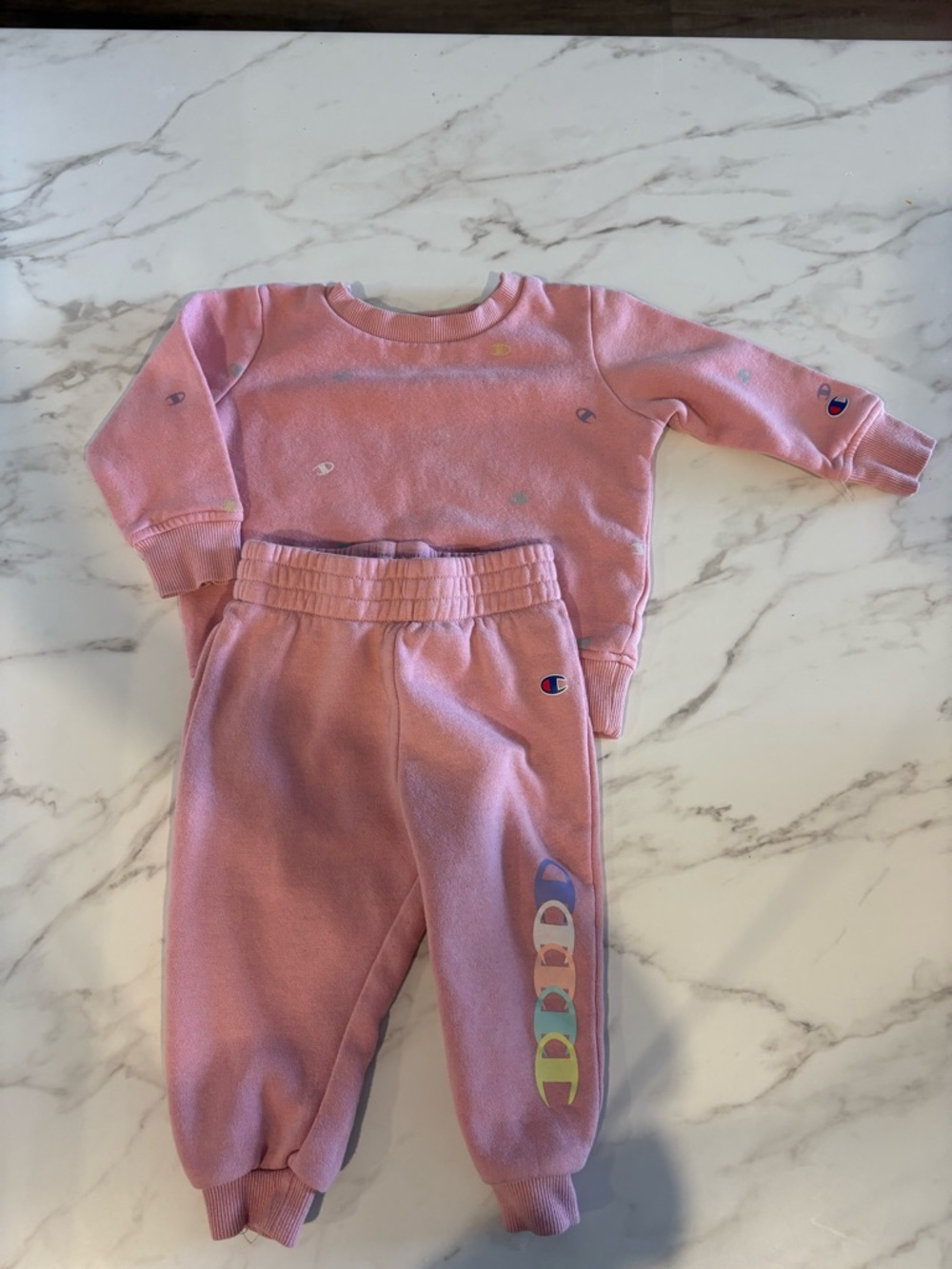 Champion Pink Sherpa-Lined Baby Sweatshirt